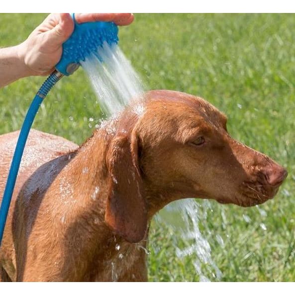 Gentle Dog Bathing Gloves with Built-in Sprayer
