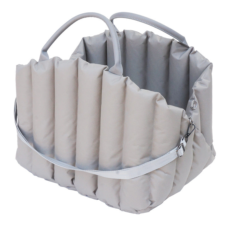 Cozy Portable Pet Carrier for Happy Car Adventures