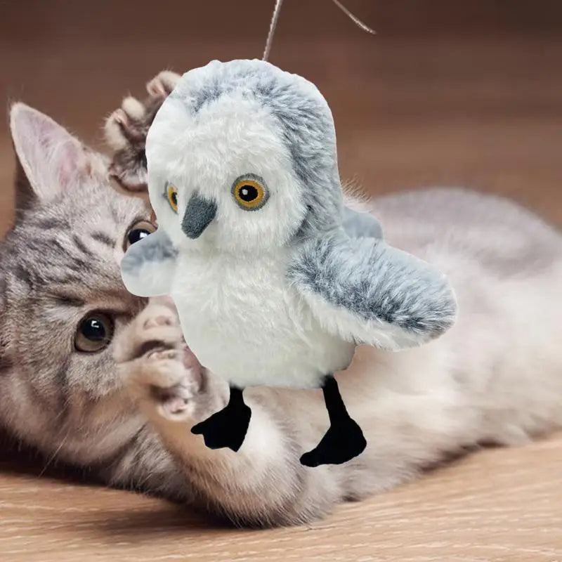 Pounce-Ready Plush Bird: Rechargeable Joy for Indoor Pals