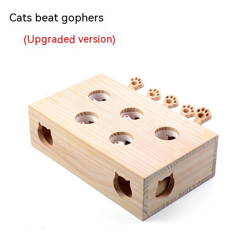 Giggle-Worthy Catnip Whac-A-Mole on Solid Wood