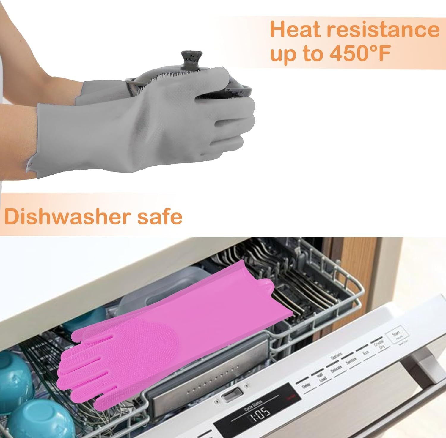 Easy-Clean Pet Grooming Gloves Joy