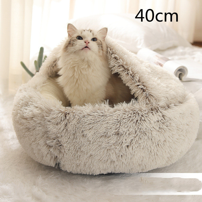 Snuggly 2-in-1 Winter Pet House Bed