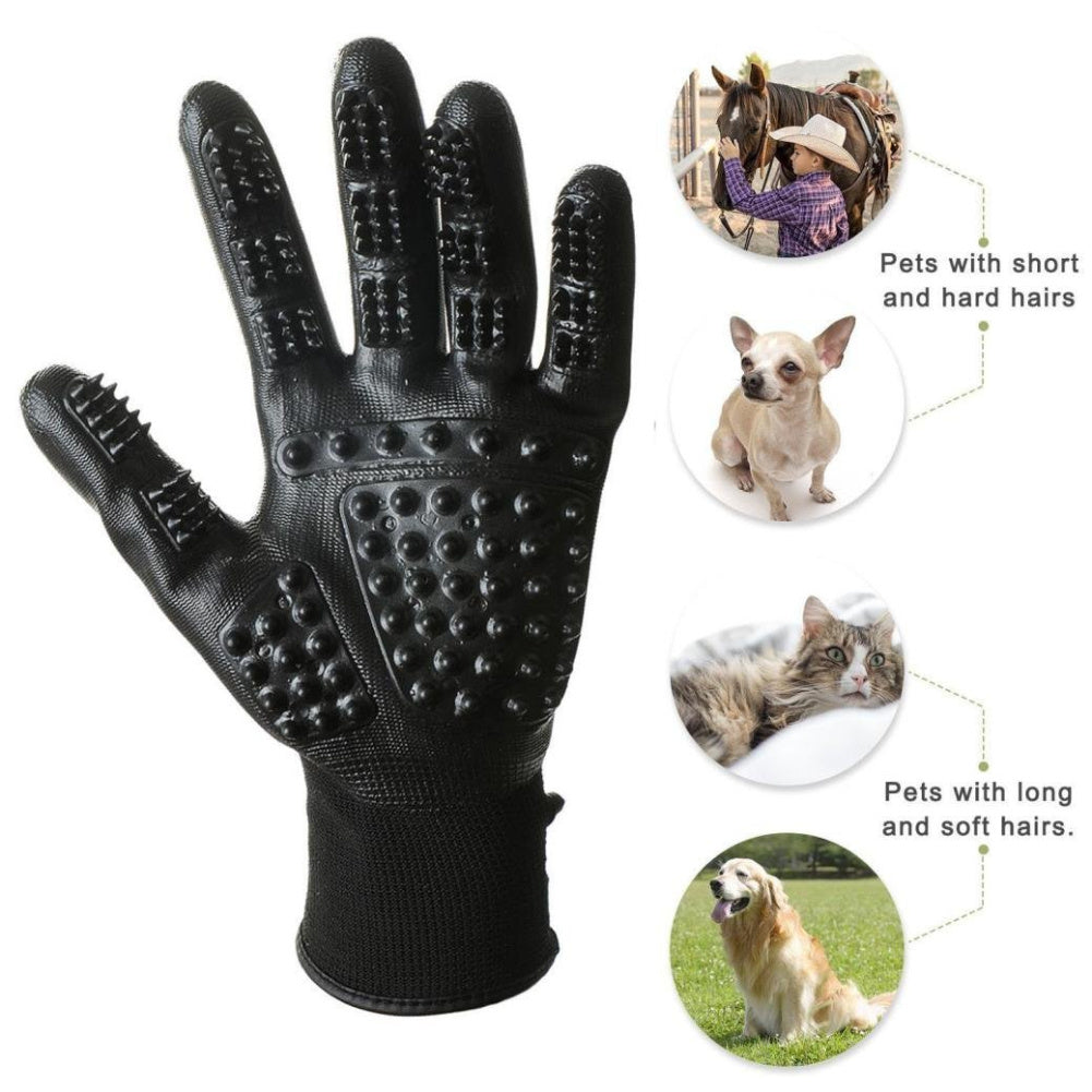 Easy Shedding Solution with Soft Pet Glove