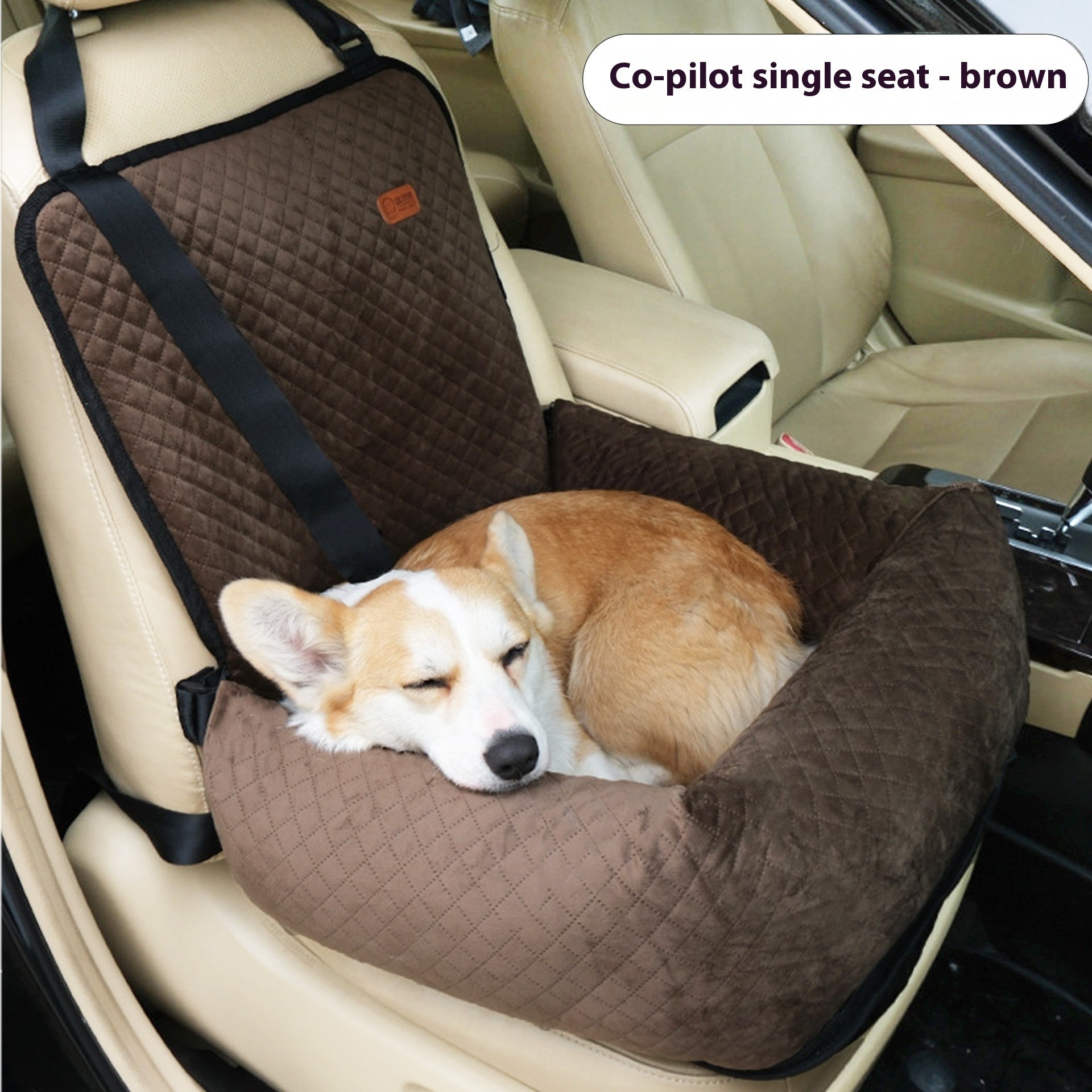 Cozy Car Seat Bed for Happy Pet Adventures