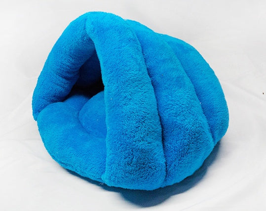 Cozy Round Plush Bed for Dogs & Cats