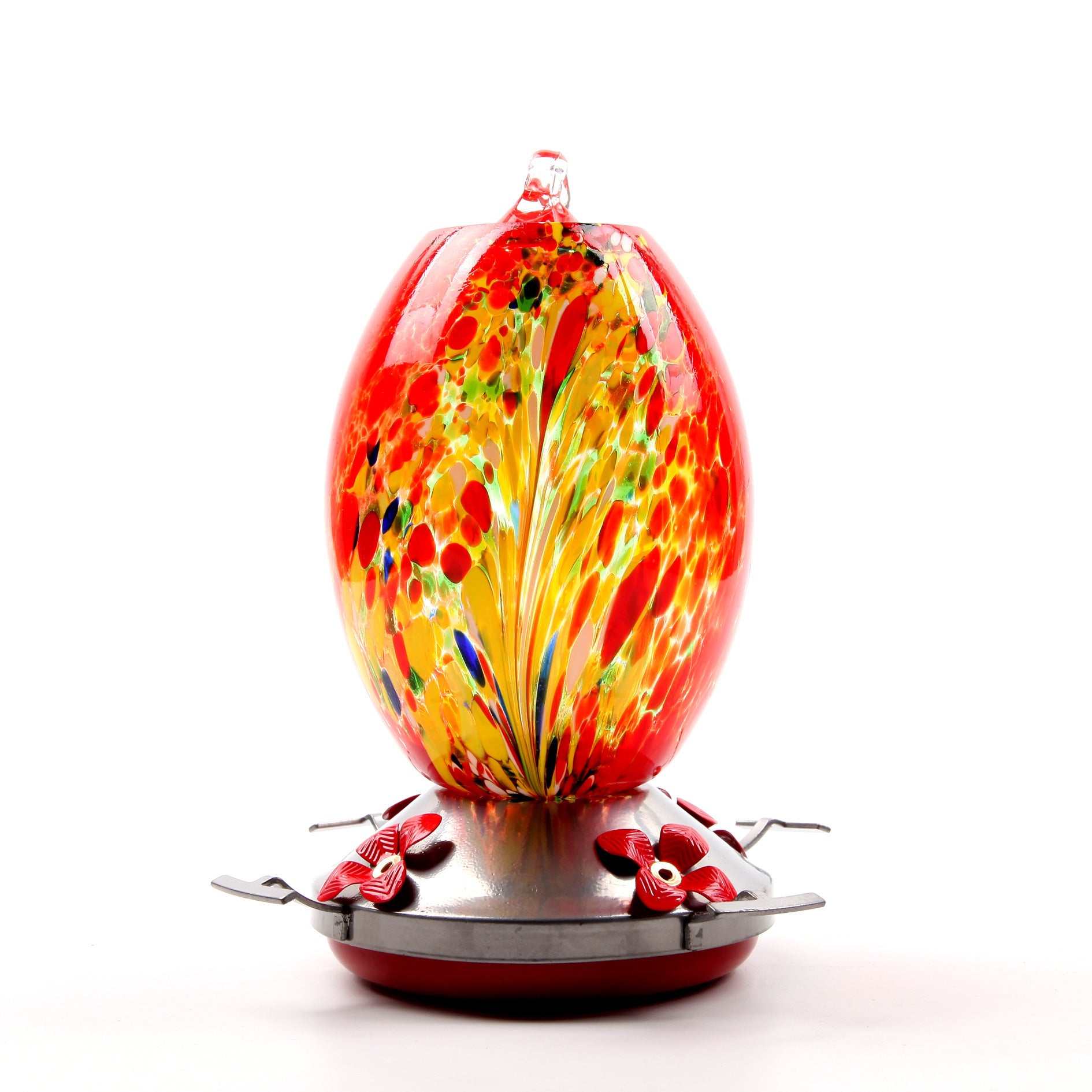 Sparkly Stained-Glass Hummingbird Feeder – Ant-Free Bliss