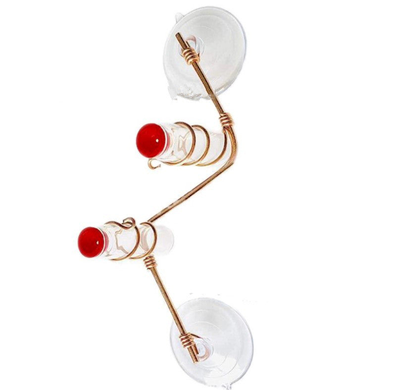 Charming Suction Cup Hummingbird Feeder – Easy Clean Garden Joy