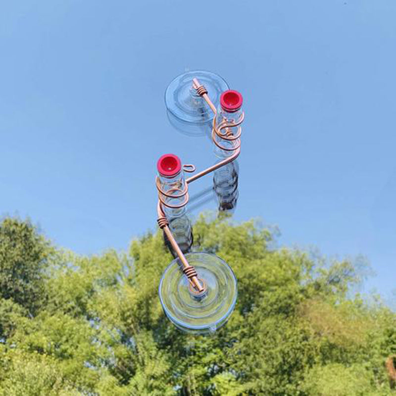 Charming Suction Cup Hummingbird Feeder – Easy Clean Garden Joy