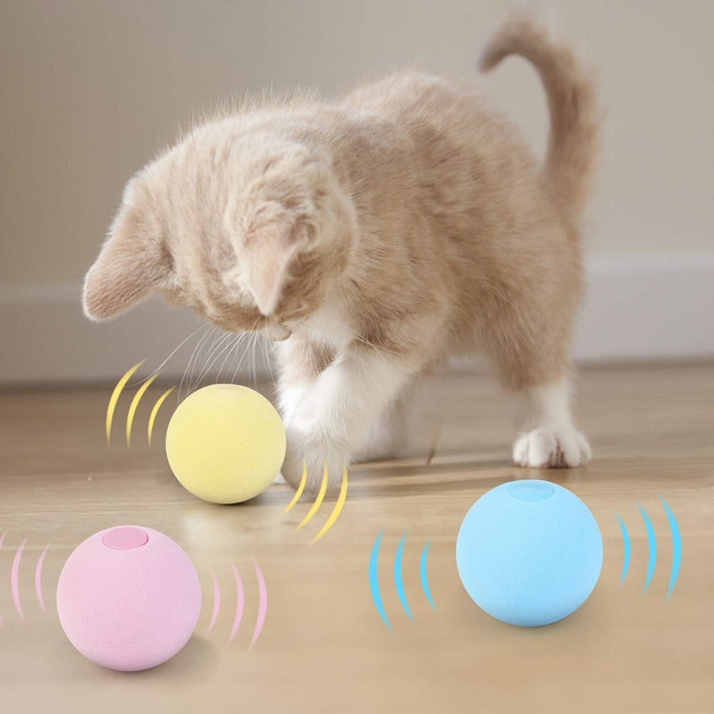 Fun Interactive Cat Toy Ball with Catnip Magic