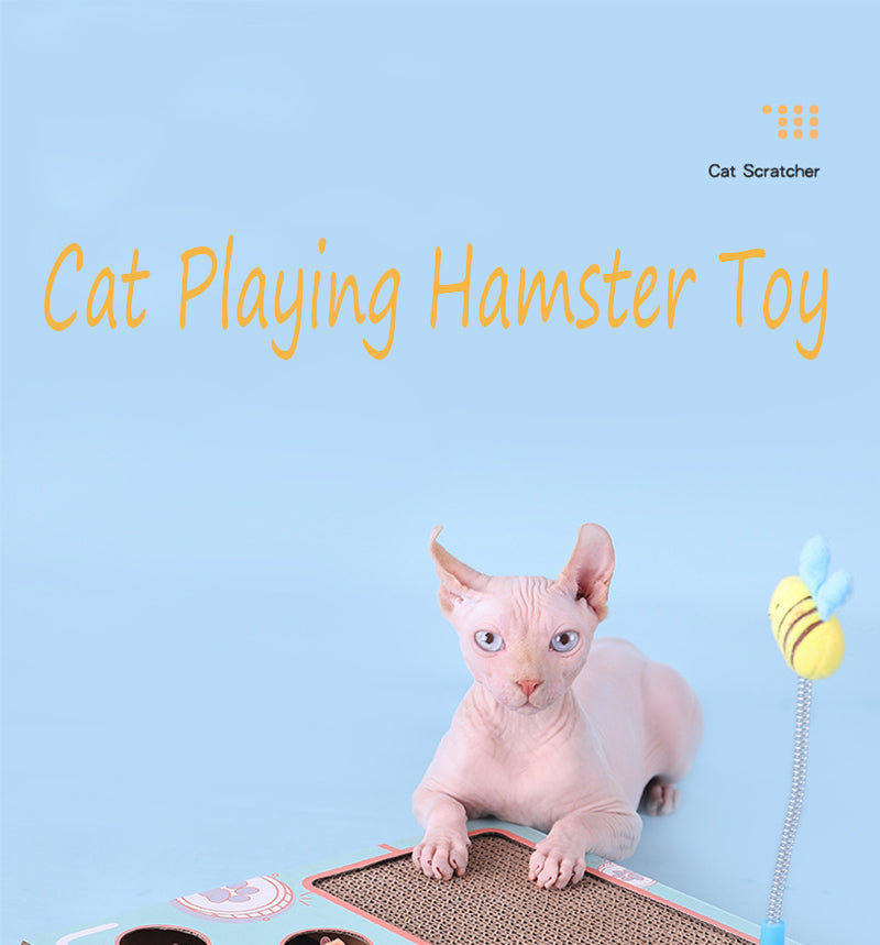 Pounce & Giggle: Whack-a-Mole Cat Teaser Fun