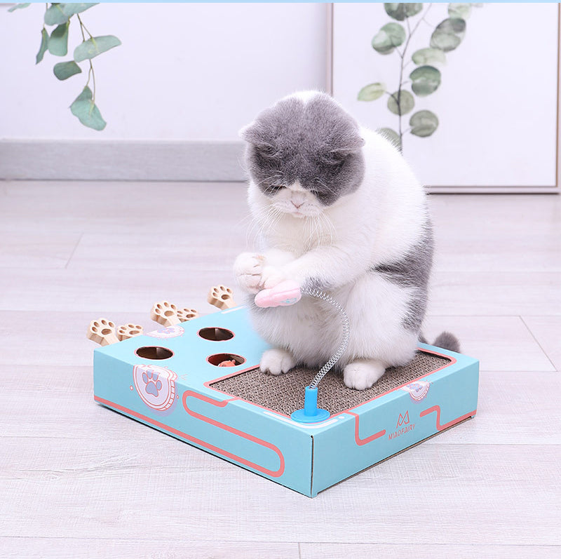 Pounce & Giggle: Whack-a-Mole Cat Teaser Fun