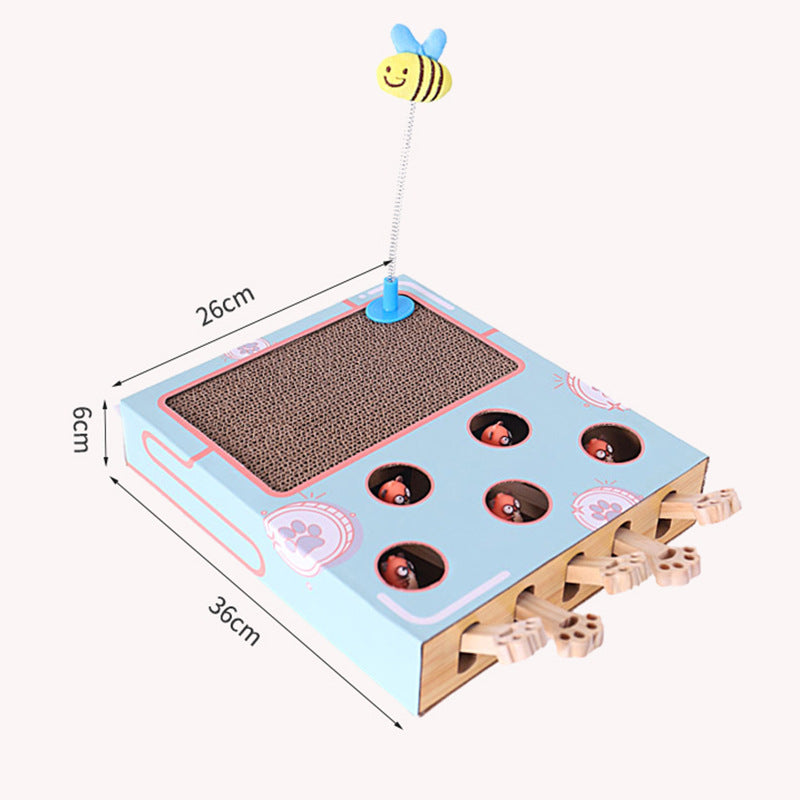 Pounce & Giggle: Whack-a-Mole Cat Teaser Fun