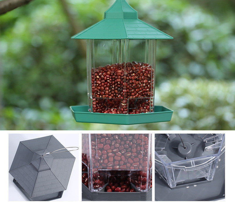Delightful Bush Bird Feeder: Easy Hang with Rope & Lanyard