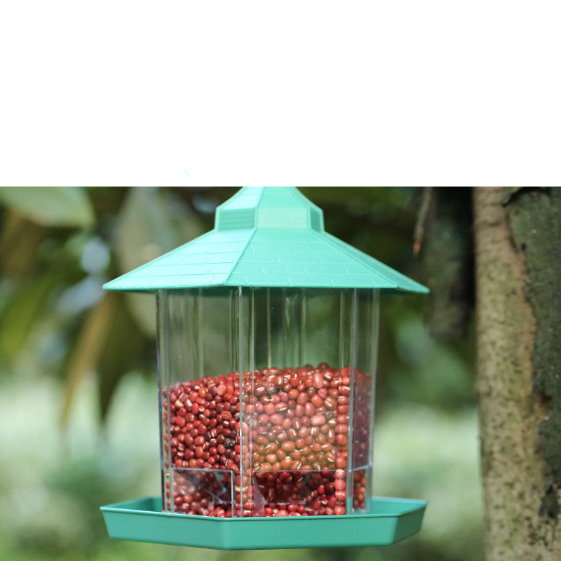 Delightful Bush Bird Feeder: Easy Hang with Rope & Lanyard