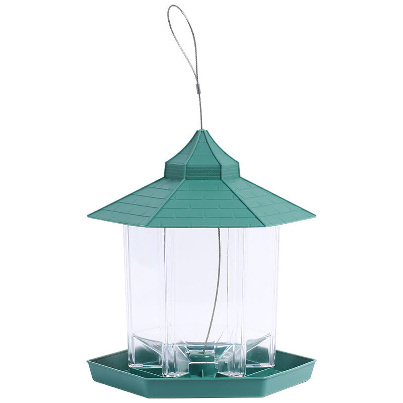 Delightful Bush Bird Feeder: Easy Hang with Rope & Lanyard