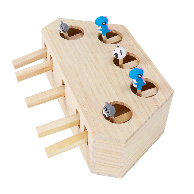 Pawsome Whac-a-Mole: Solid Wood Cat Puzzle