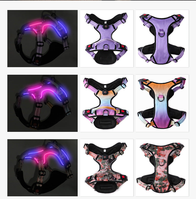 Bright LED Chest Strap – Your Pet's Nighttime Superpower