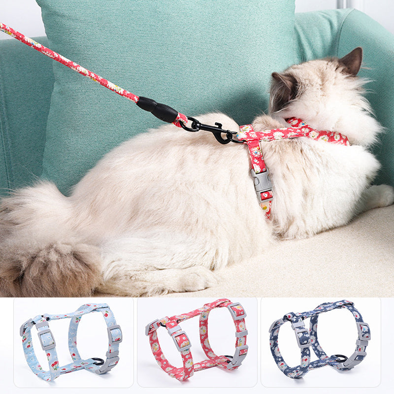 Sweet I-Shape Chest Buddy: Comfortable Walks for Your Feline Friend