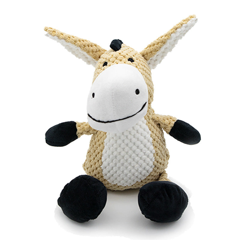 Squeaky Plush Dog Toy for Fun and Clean Teeth