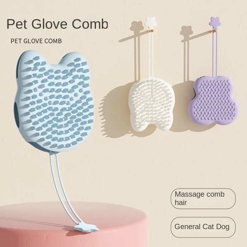 Comfy Pet Bathing Gloves: Silicone Grooming Fun