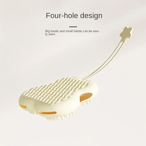 Comfy Pet Bathing Gloves: Silicone Grooming Fun