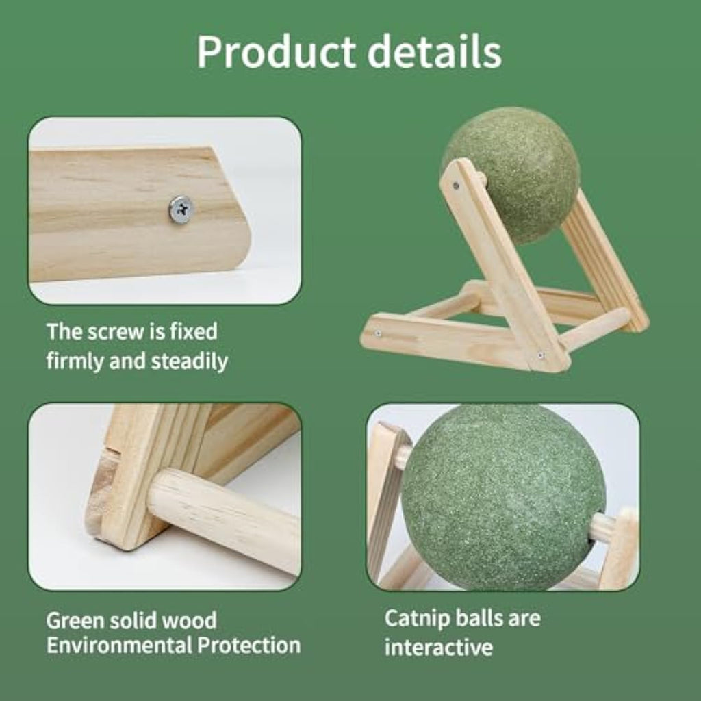 Irresistible Giant Catnip Ball Toy with Handy Holder