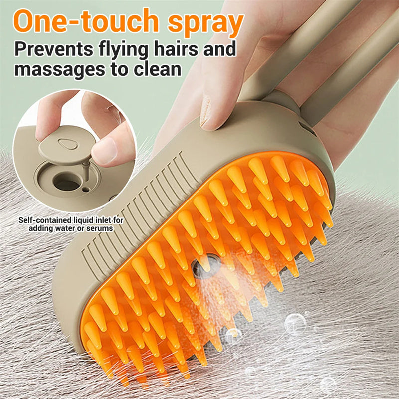 Wag-Worthy 3-in-1 Steam Brush for Happy Pet Hugs