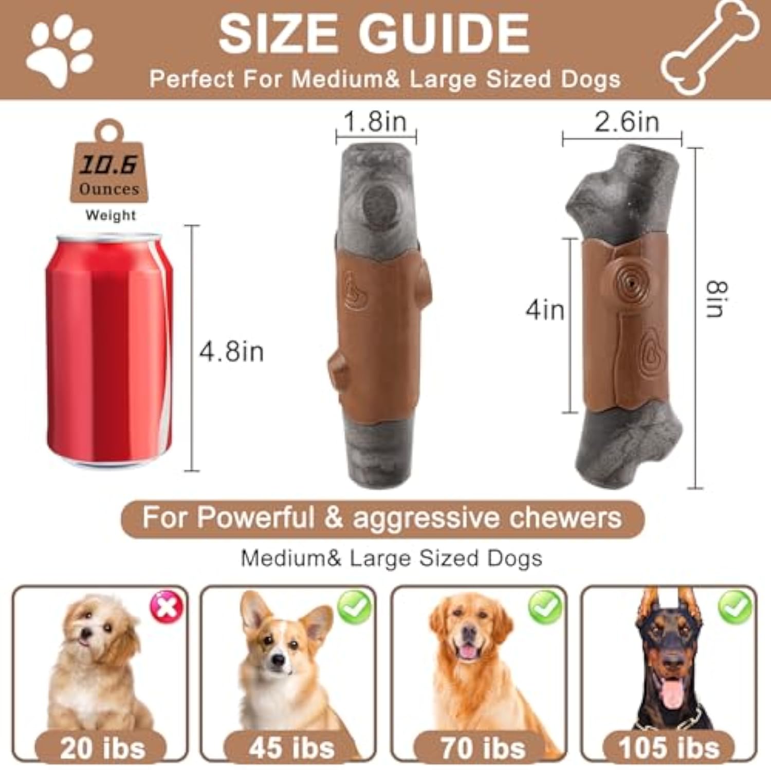 Indestructible Bacon Bliss for Large Aggressive Chewers