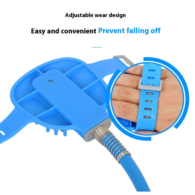 Gentle Dog Bathing Gloves with Built-in Sprayer