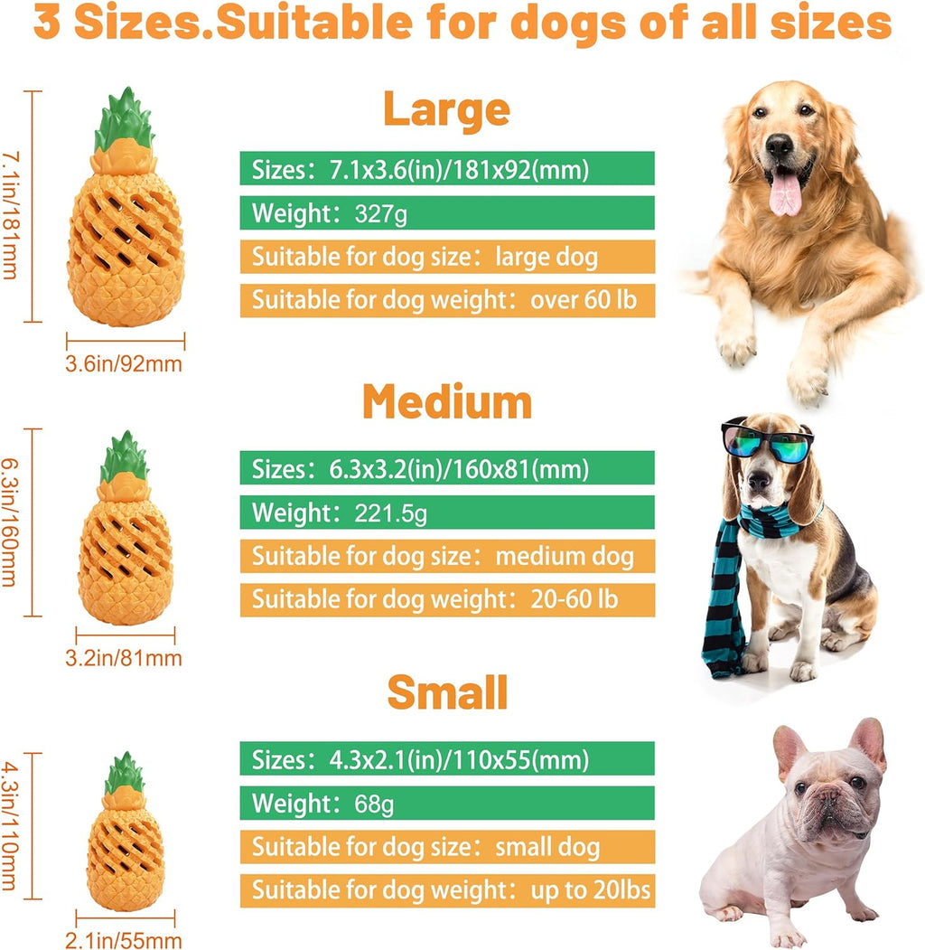 Pineapple Power Chew Toy for Tough Pups