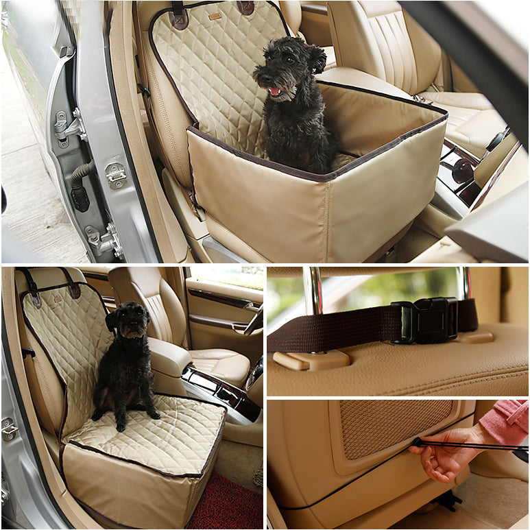Soft & Waterproof Pet Booster for Car Rides