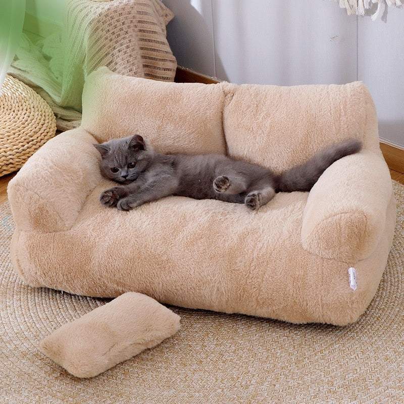 Cozy Plush Pet Bed for Snuggles