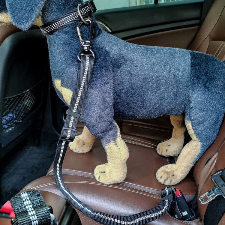 Keep Your Pup Safe: Reflective Retractable Dog Car Seat Belt