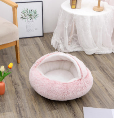 Snuggly 2-in-1 Winter Pet House Bed