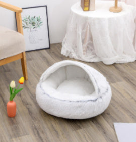Snuggly 2-in-1 Winter Pet House Bed