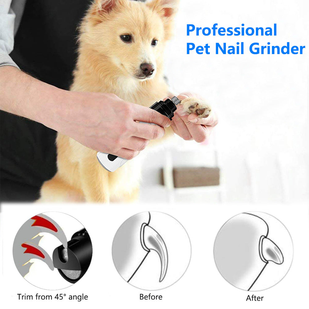 Gentle Rechargeable Dog Nail Clippers for Stress-Free Grooming