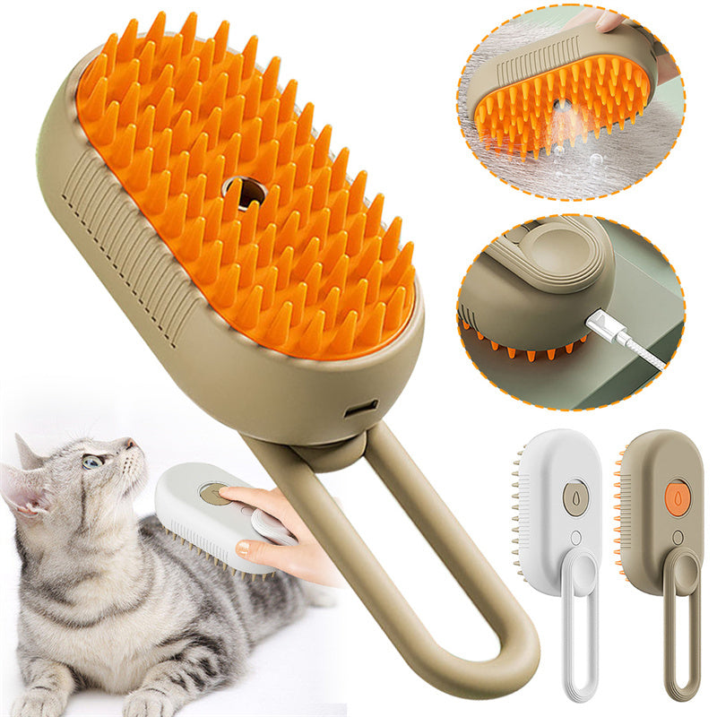 Wag-Worthy 3-in-1 Steam Brush for Happy Pet Hugs