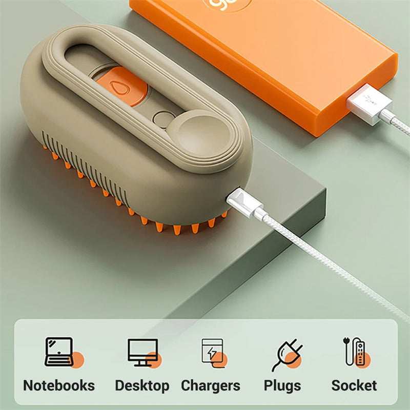 Wag-Worthy 3-in-1 Steam Brush for Happy Pet Hugs