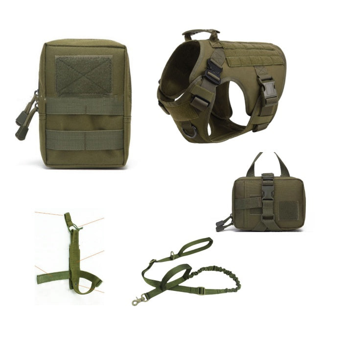 Ultimate K9 Tactical Vest Harness with Leash – All Breeds