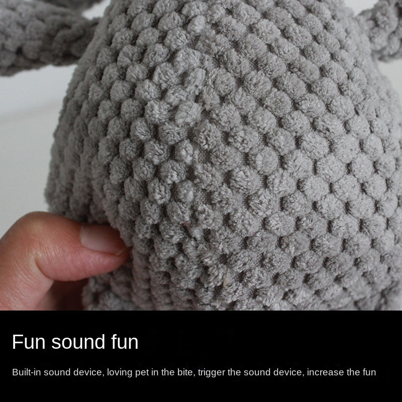 Squeaky Plush Dog Toy for Fun and Clean Teeth