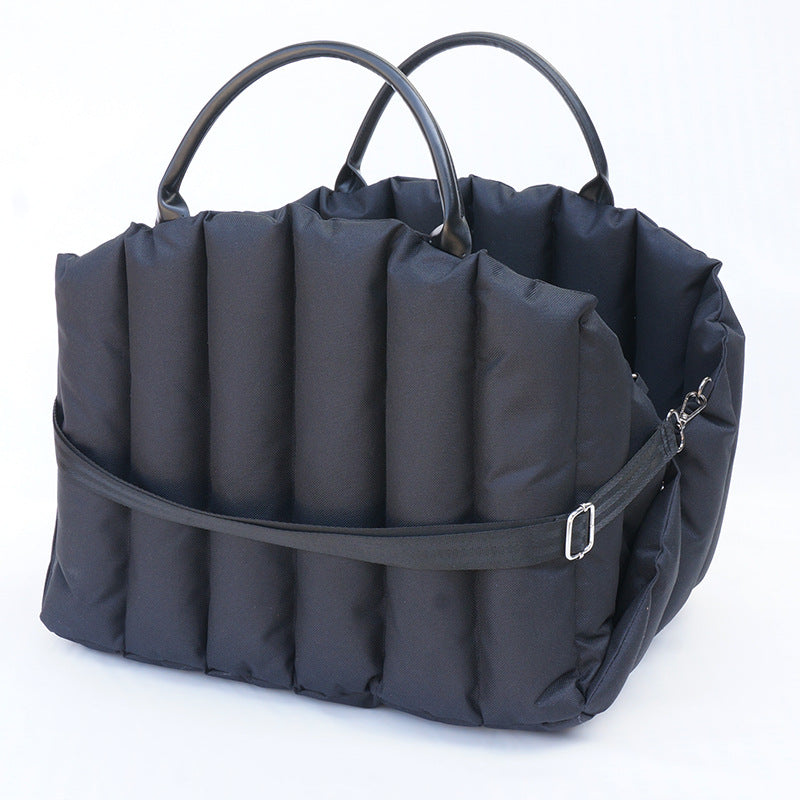 Cozy Portable Pet Carrier for Happy Car Adventures