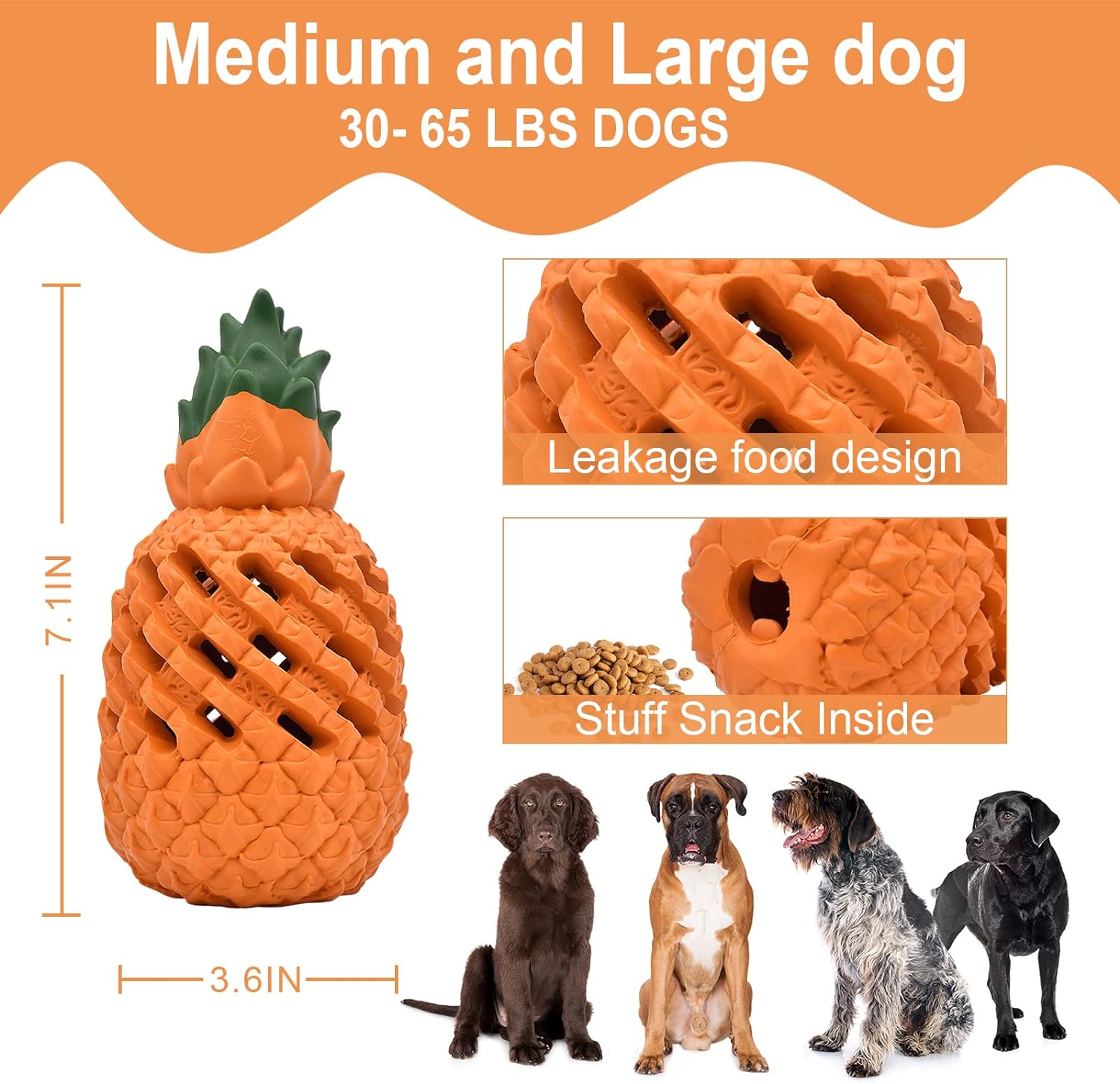 Pineapple Power Chew Toy for Tough Pups