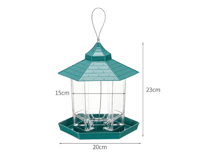 Delightful Bush Bird Feeder: Easy Hang with Rope & Lanyard