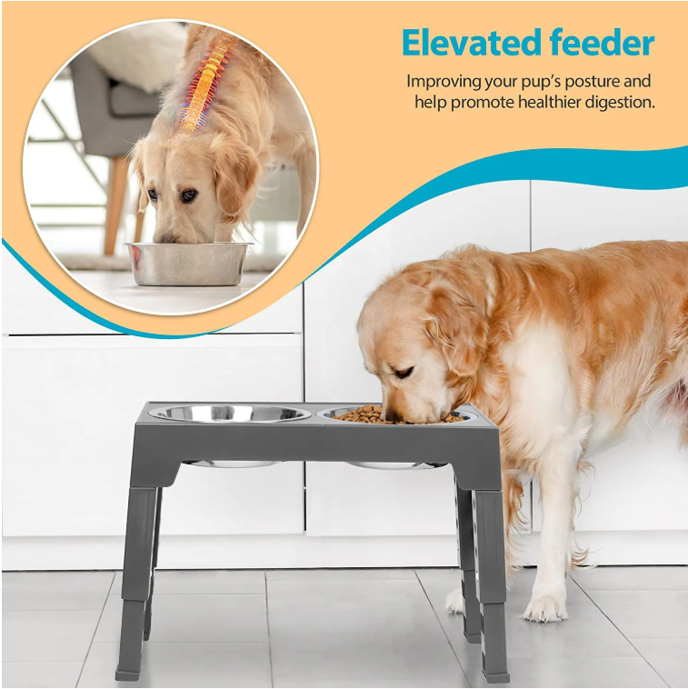 Elevate Mealtime Joy: Slow Feed Neck Protector Bowl