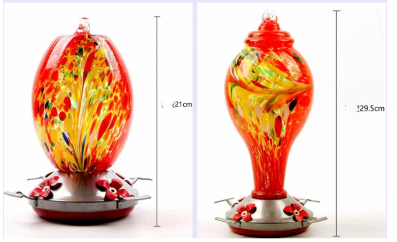 Sparkly Stained-Glass Hummingbird Feeder – Ant-Free Bliss