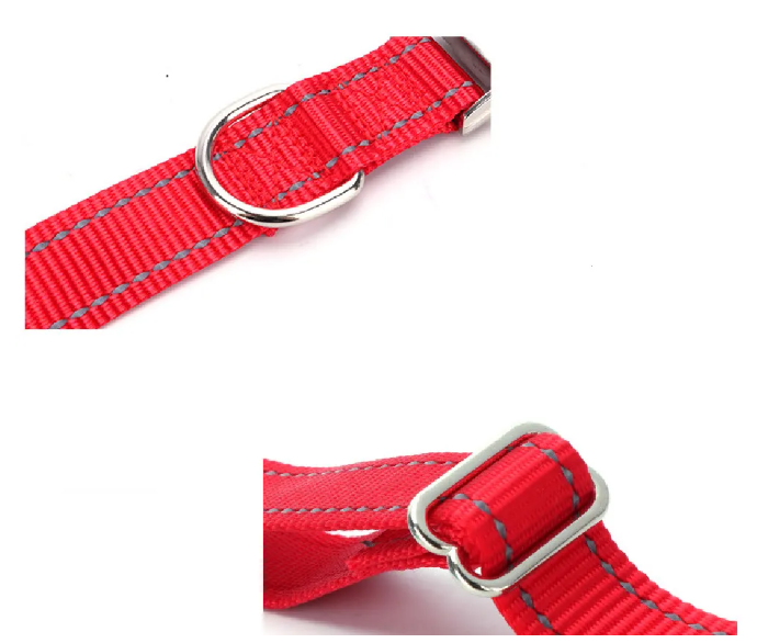 Shiny Reflective Nylon Collar for Safe Night Walks