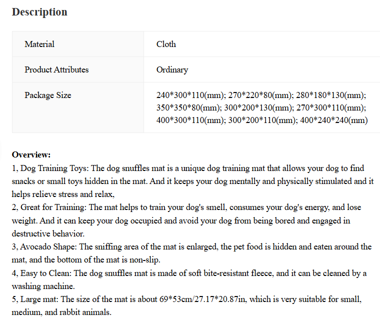 Sniff & Play Dog Training Mat