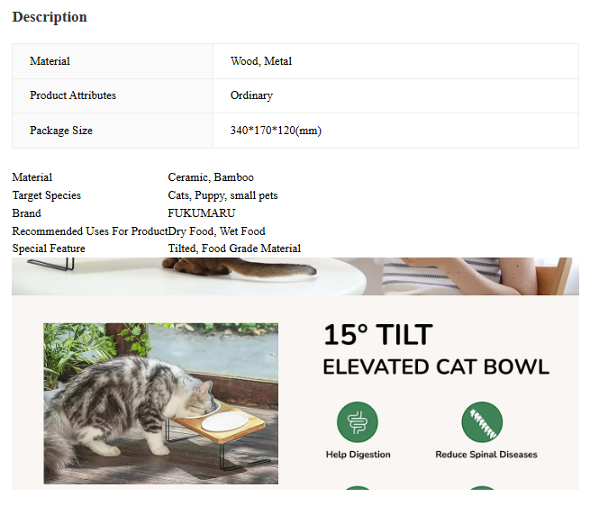 Stylish Pet Bowl with Stand