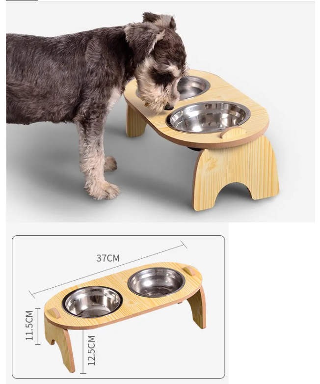 Comfy Tilted Double Bowl Pet Feeder