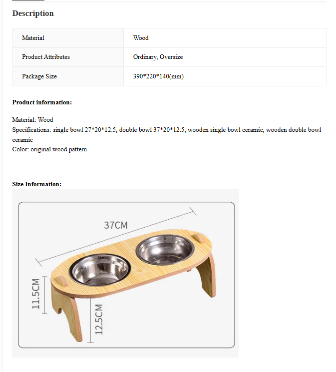 Comfy Tilted Double Bowl Pet Feeder